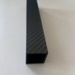 Carbon fiber square tubes used in a high-tech engineering project