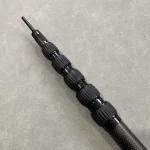 High-quality carbon fiber tent poles being manufactured